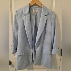 Rachel Zoe Baby Blue Pin Stripes Blazer
